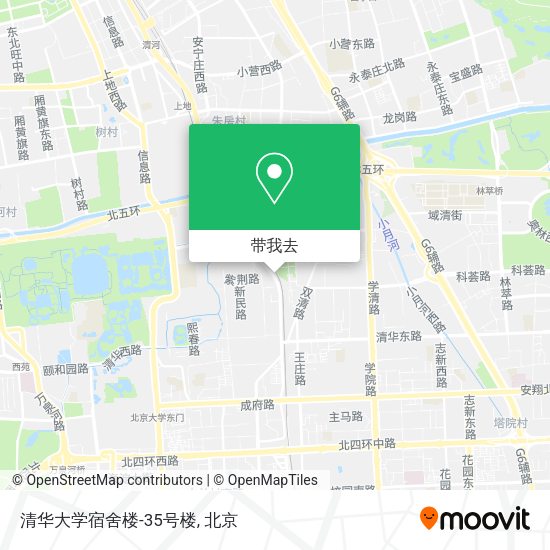 清华大学宿舍楼-35号楼地图