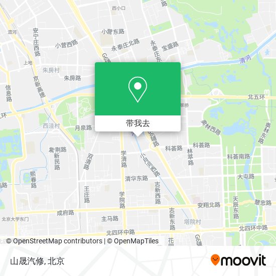 山晟汽修地图