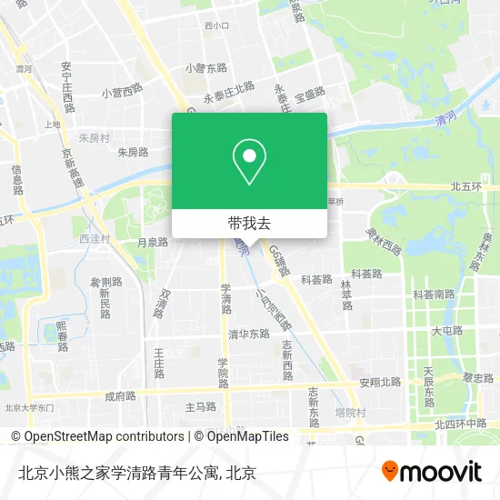 北京小熊之家学清路青年公寓地图