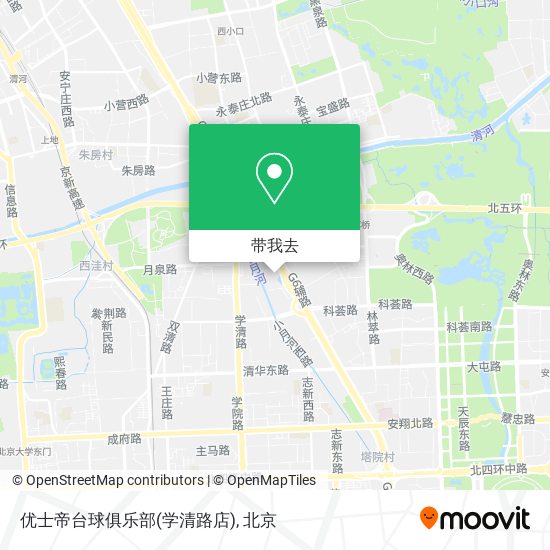 优士帝台球俱乐部(学清路店)地图