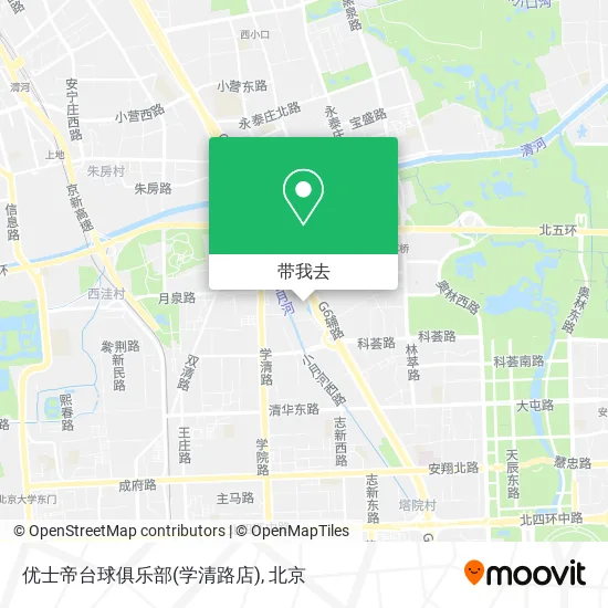 优士帝台球俱乐部(学清路店)地图