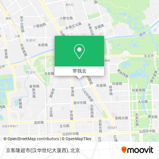 京客隆超市(汉华世纪大厦西)地图