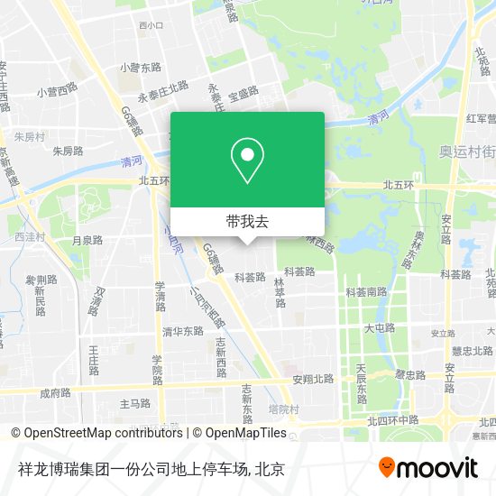 祥龙博瑞集团一份公司地上停车场地图