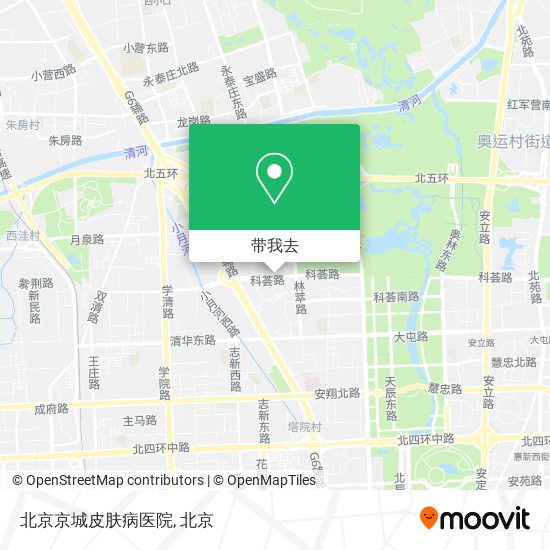 北京京城皮肤病医院地图
