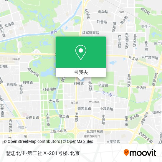 慧忠北里-第二社区-201号楼地图