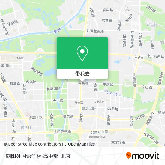 朝阳外国语学校-高中部地图