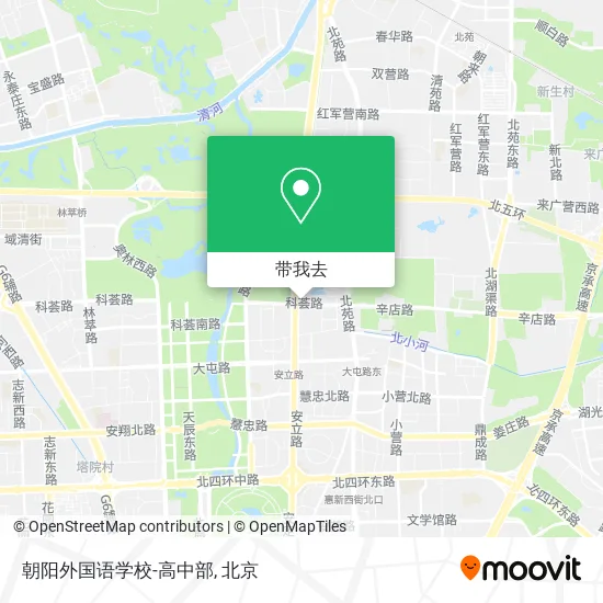 朝阳外国语学校-高中部地图