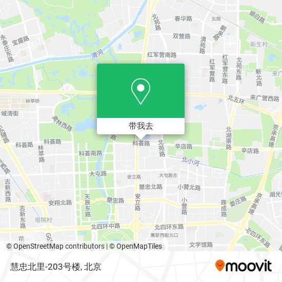 慧忠北里-203号楼地图