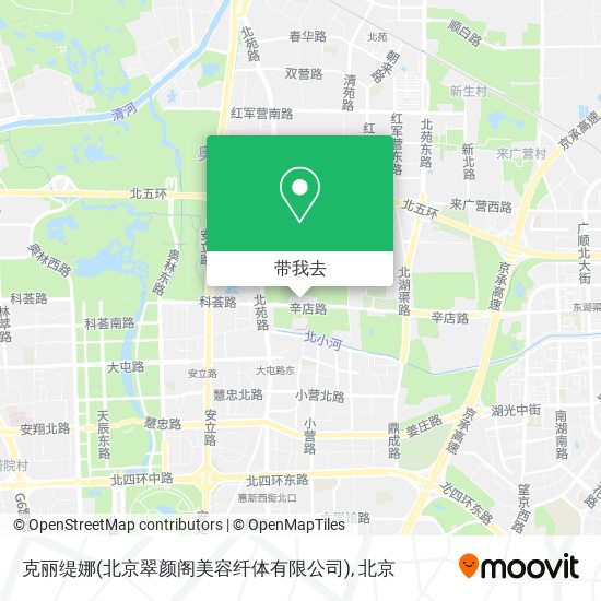 克丽缇娜(北京翠颜阁美容纤体有限公司)地图
