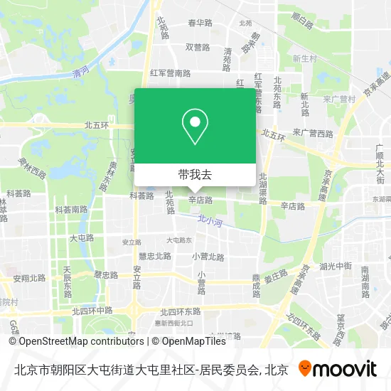 北京市朝阳区大屯街道大屯里社区-居民委员会地图