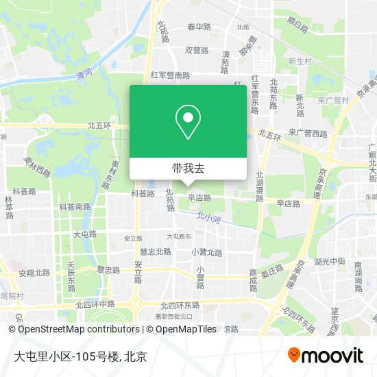大屯里小区-105号楼地图