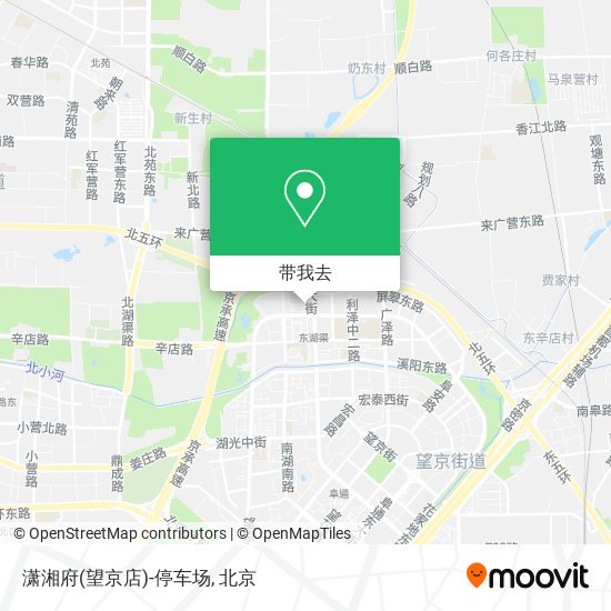 潇湘府(望京店)-停车场地图