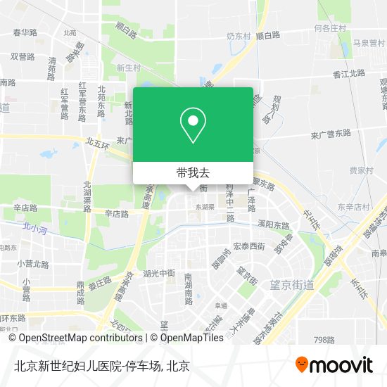 北京新世纪妇儿医院-停车场地图