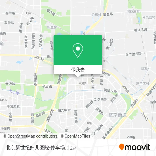 北京新世纪妇儿医院-停车场地图
