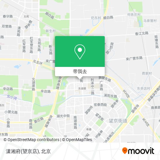 潇湘府(望京店)地图