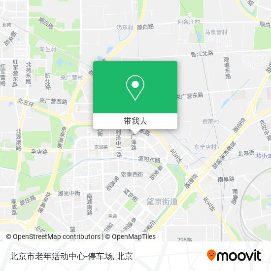 北京市老年活动中心-停车场地图