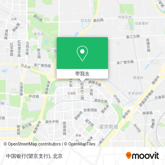 中国银行(望京支行)地图