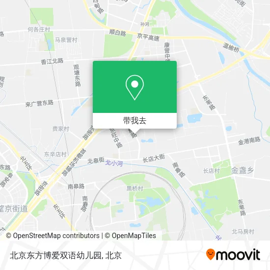 北京东方博爱双语幼儿园地图
