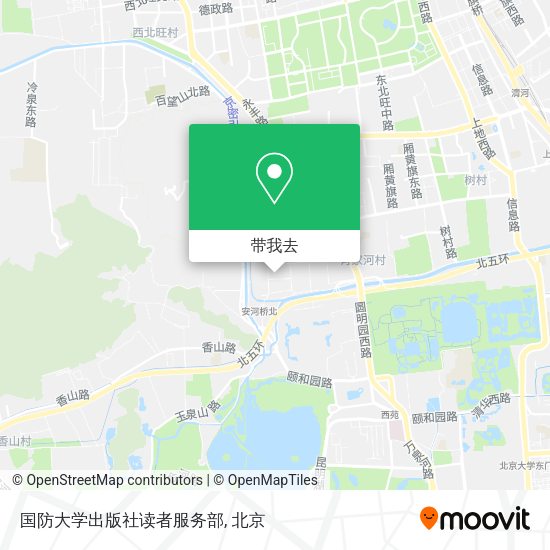国防大学出版社读者服务部地图