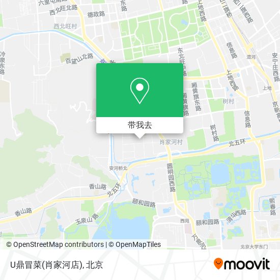 U鼎冒菜(肖家河店)地图