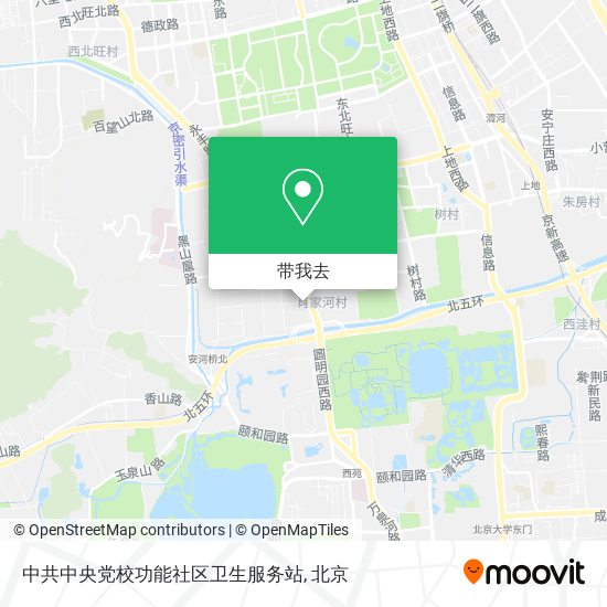 中共中央党校功能社区卫生服务站地图