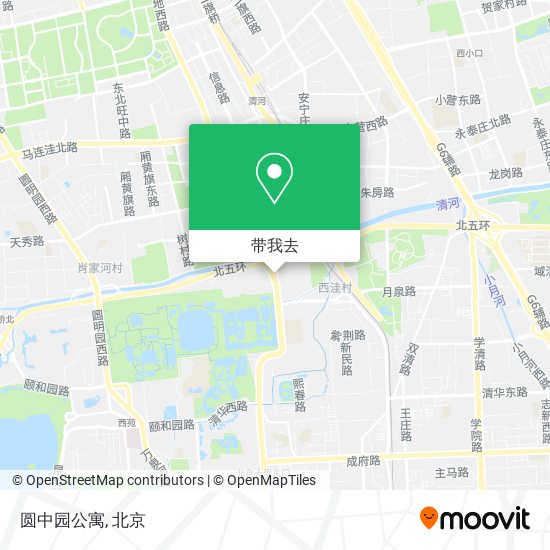 圆中园公寓地图