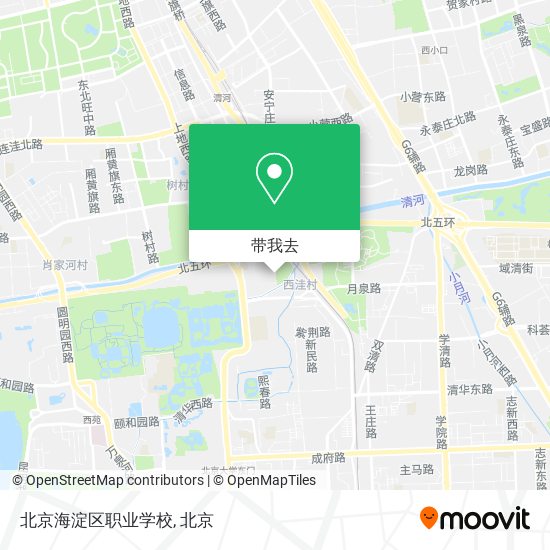 北京海淀区职业学校地图