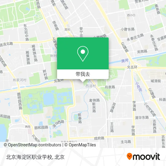 北京海淀区职业学校地图