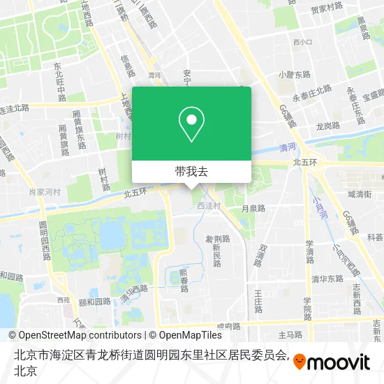 北京市海淀区青龙桥街道圆明园东里社区居民委员会地图