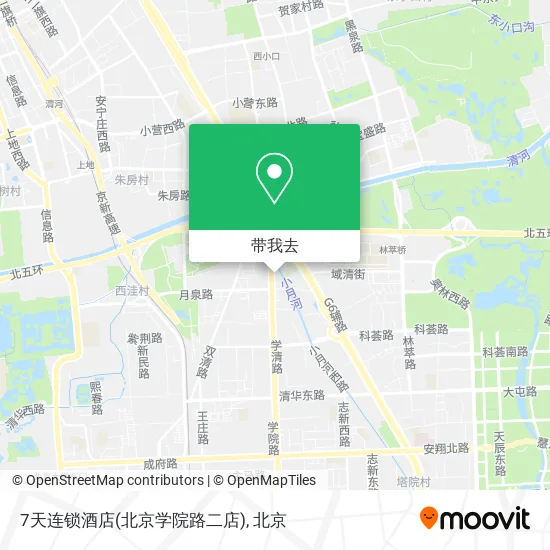 7天连锁酒店(北京学院路二店)地图