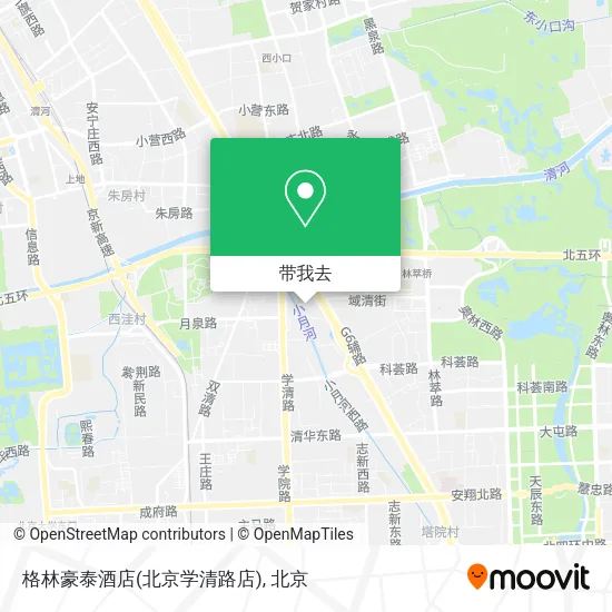 格林豪泰酒店(北京学清路店)地图