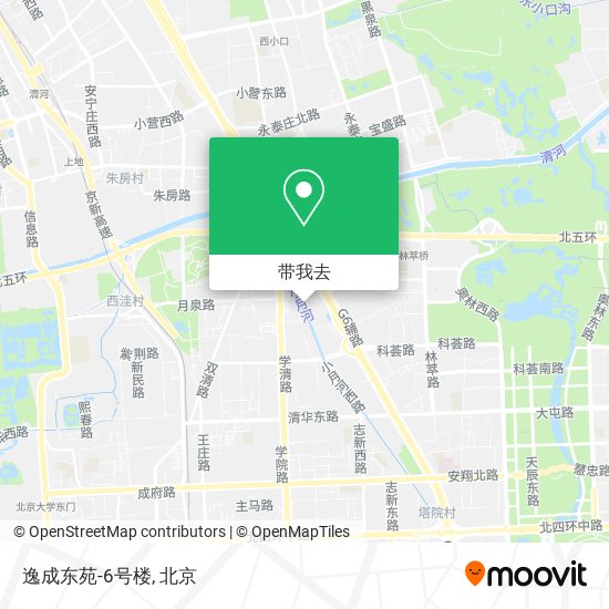 逸成东苑-6号楼地图