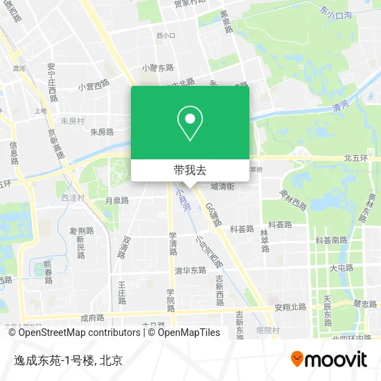 逸成东苑-1号楼地图