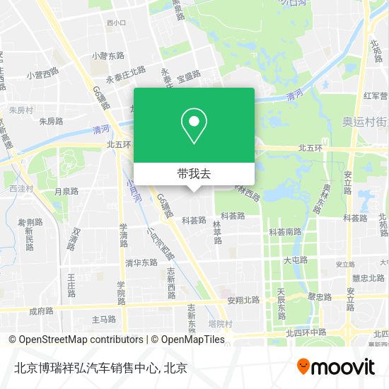 北京博瑞祥弘汽车销售中心地图