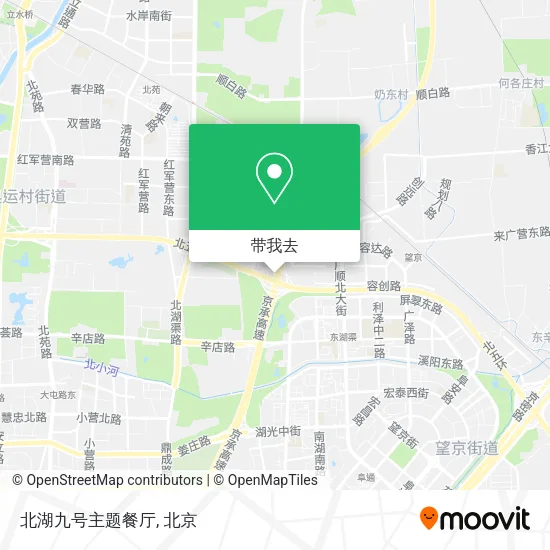 北湖九号主题餐厅地图