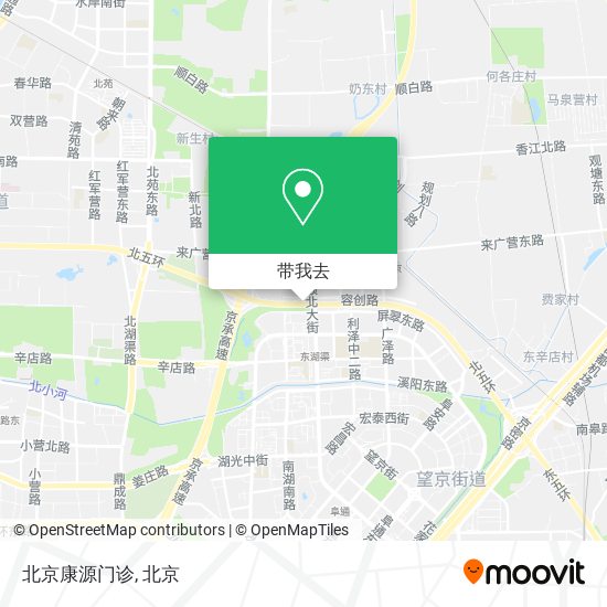 北京康源门诊地图