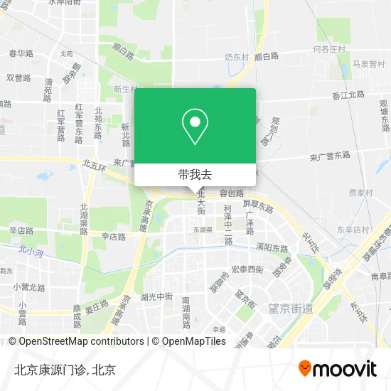 北京康源门诊地图