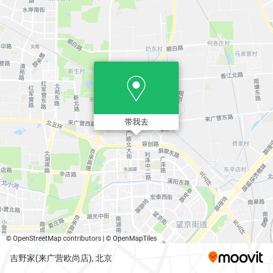 吉野家(来广营欧尚店)地图