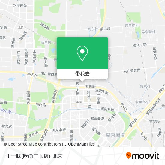 正一味(欧尚广顺店)地图