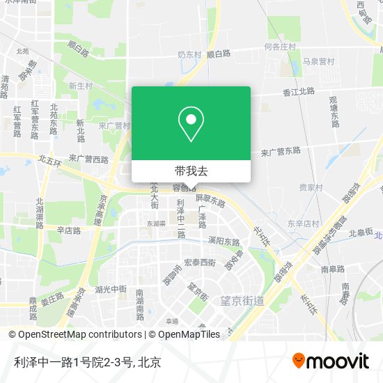 利泽中一路1号院2-3号地图