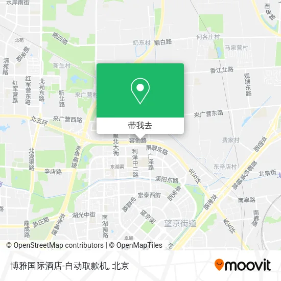 博雅国际酒店-自动取款机地图