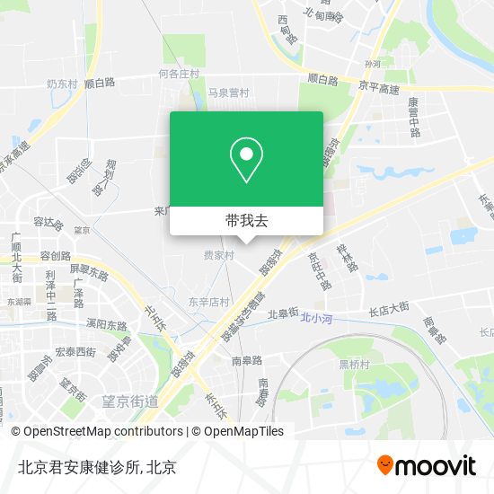 北京君安康健诊所地图
