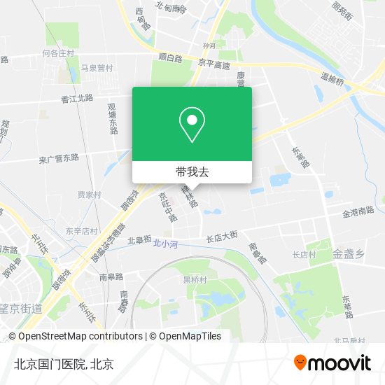 北京国门医院地图