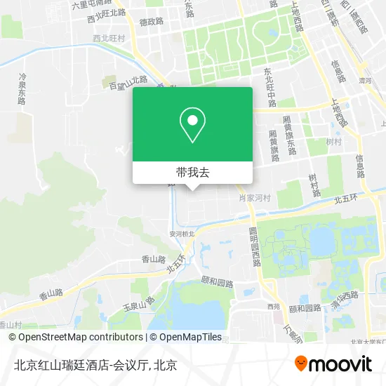 北京红山瑞廷酒店-会议厅地图