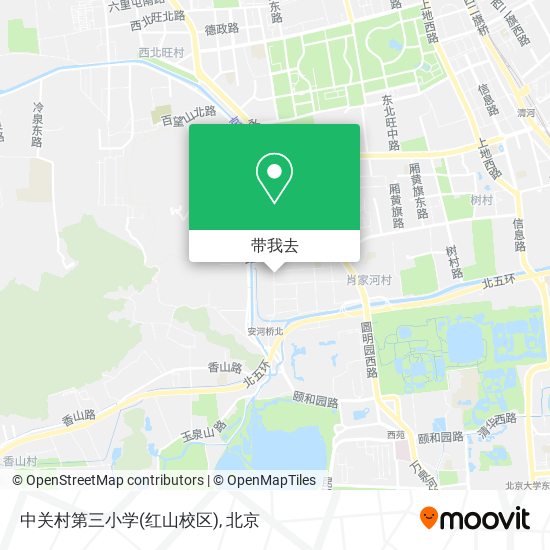 中关村第三小学(红山校区)地图