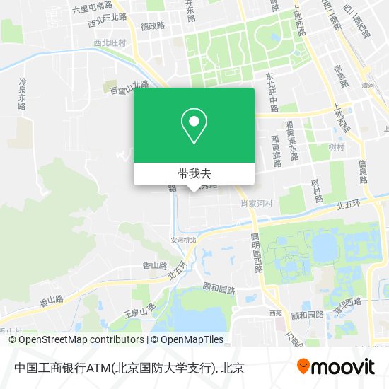 中国工商银行ATM(北京国防大学支行)地图