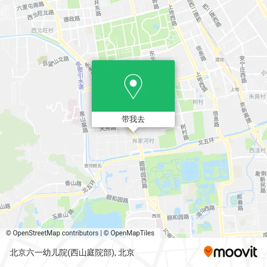 北京六一幼儿院(西山庭院部)地图
