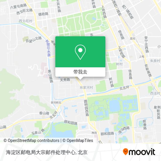 海淀区邮电局大宗邮件处理中心地图