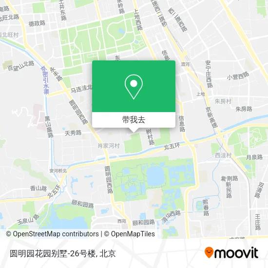 圆明园花园别墅-26号楼地图