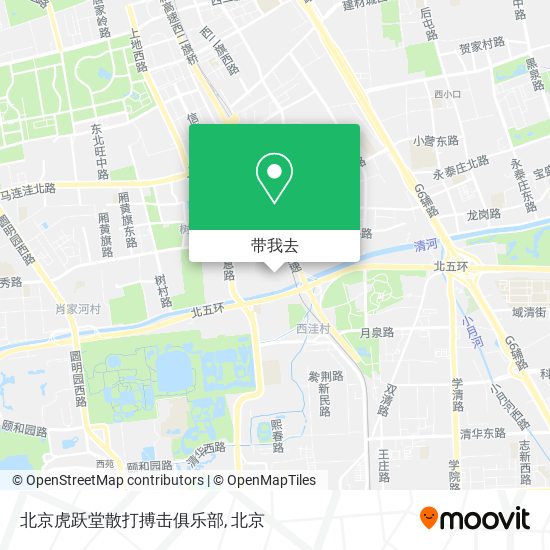 北京虎跃堂散打搏击俱乐部地图